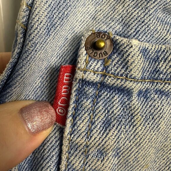 Bugle Boy Jeans 750 Mens 40W x 32 Blue Straight Leg 90s Y2K Vintage Denim - Picture 4 of 8